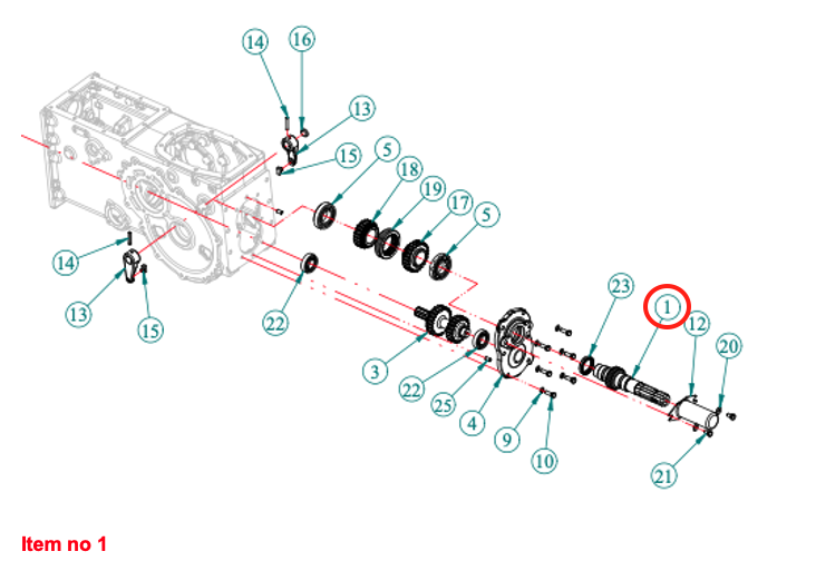 Priză de putere pe axă (2 viteze) Captain, Startrac, Antonio Carraro, etc.