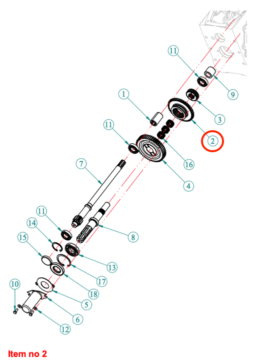 Angrenaj PTO 44S HST Captain, Startrac, Antonio Carraro, etc.,