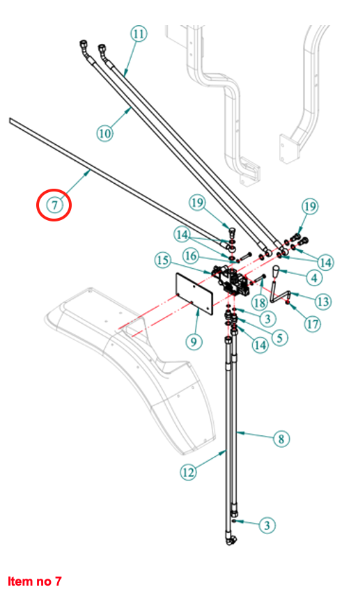 Furtun hidraulic (presă) Captain, Startrac, Antonio Carraro, etc.,