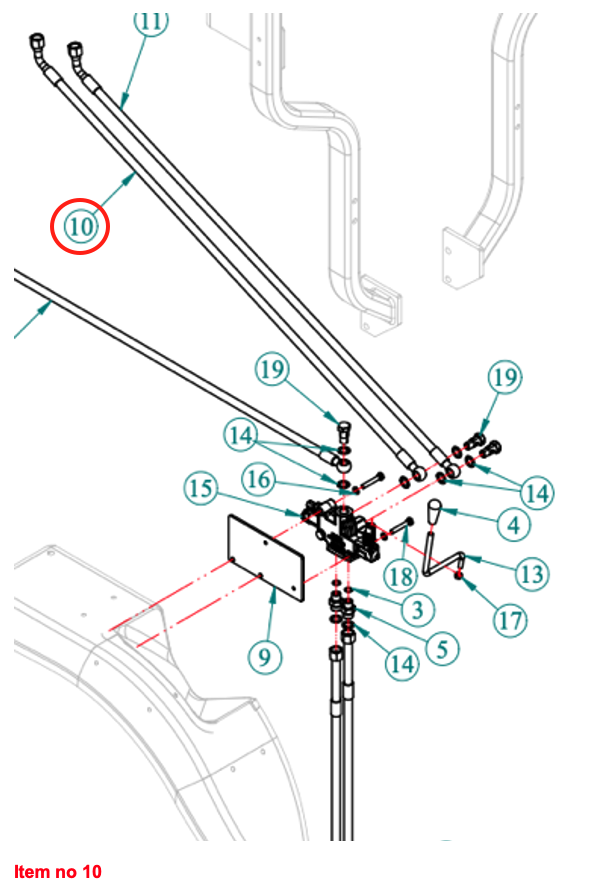 Furtun hidraulic (către QRC 1) Căpitan, Startrac, Antonio Carraro,