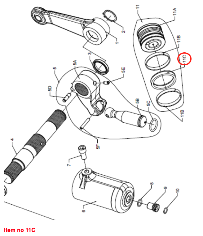 Cilindru de ridicare a etanșării Căpitan, Startrac, Antonio Carraro