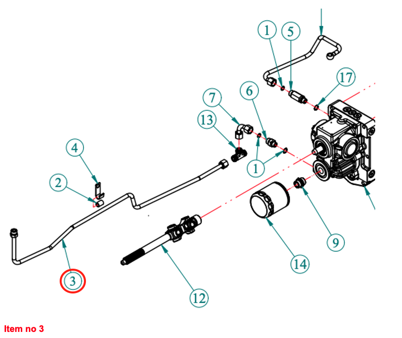 Răcitor de ulei pentru conducta hidraulică (retur) HST Captain, Startrac, Antonio Carraro