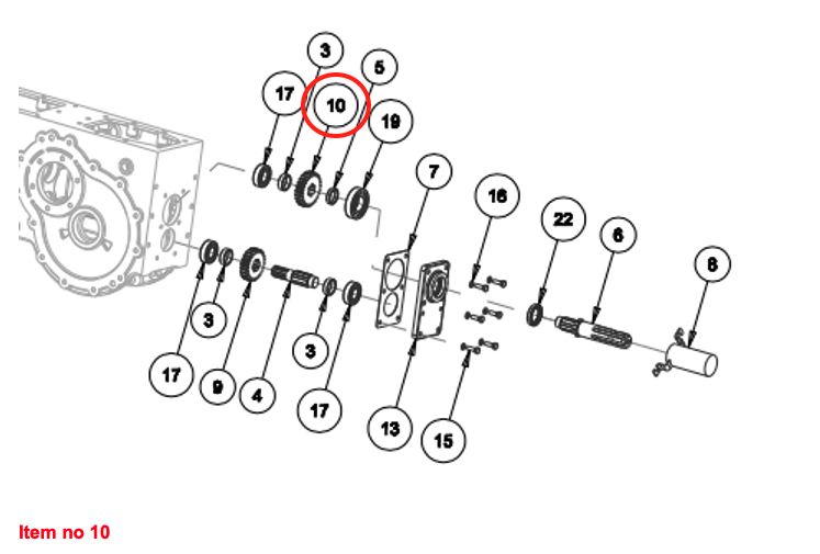 Angrenaj PTO (25S) Captain, Startrac, etc.,