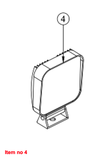 Lampă plug 12V LED Captain, Startrac, Antonio Carraro, etc.,