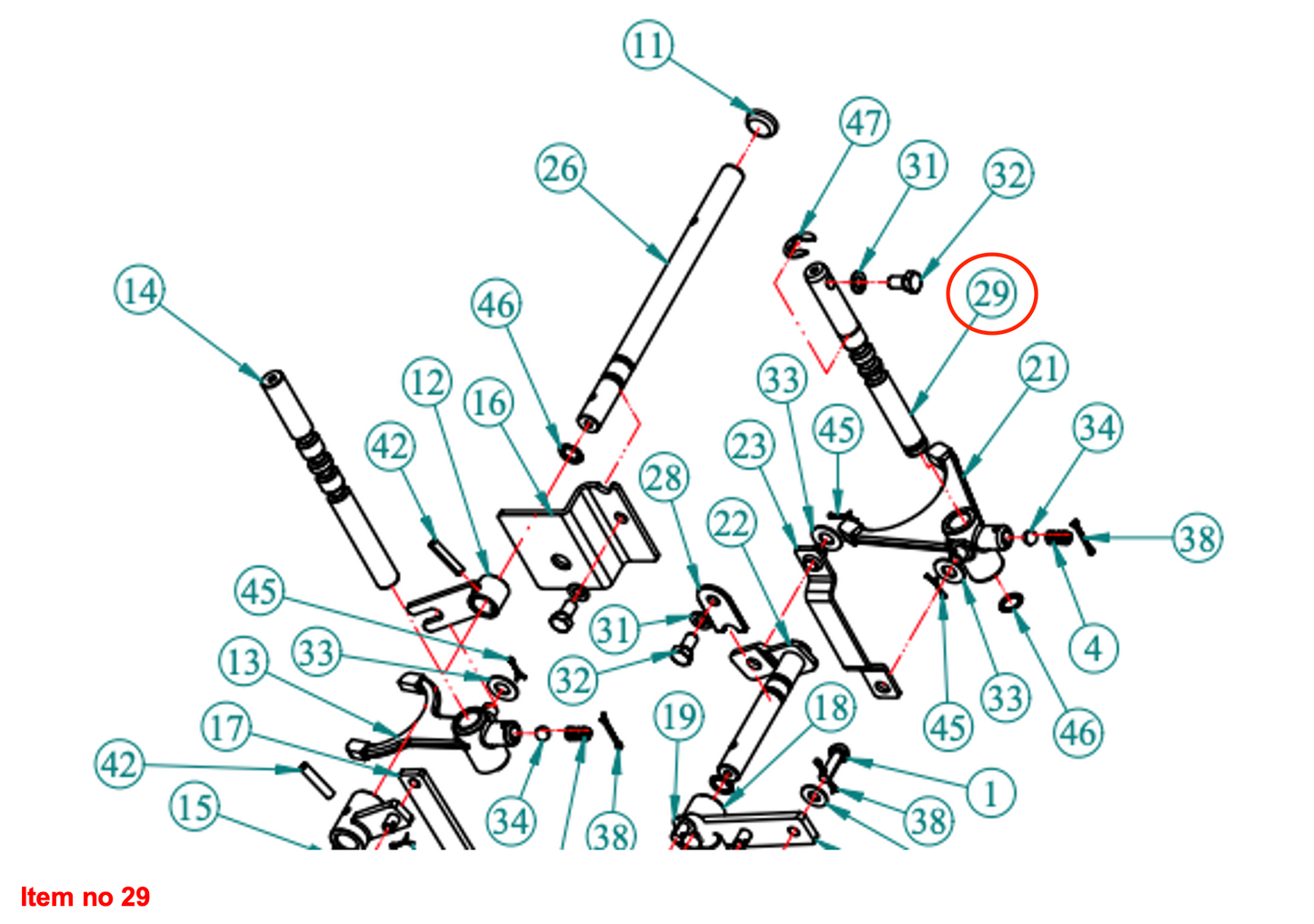 Axă pentru priza de putere a furcii schimbătorului de viteze (HST) Captain, Startrac, Antonio Carraro, etc.,