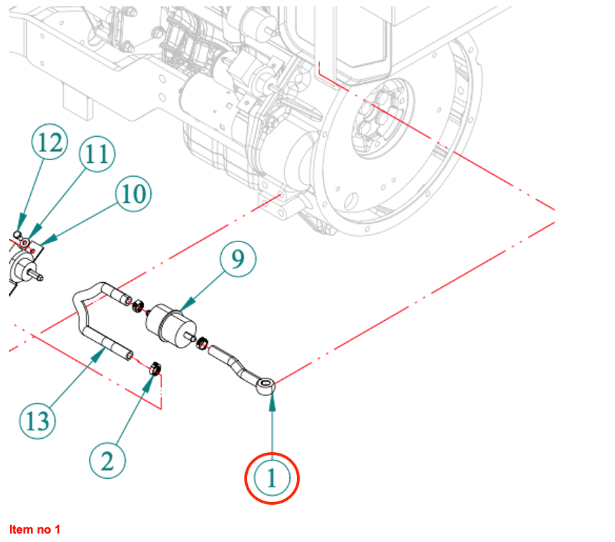 Conductă de combustibil (rezervor-prefiltru) Captain, Startrac, Antonio Carraro, etc.