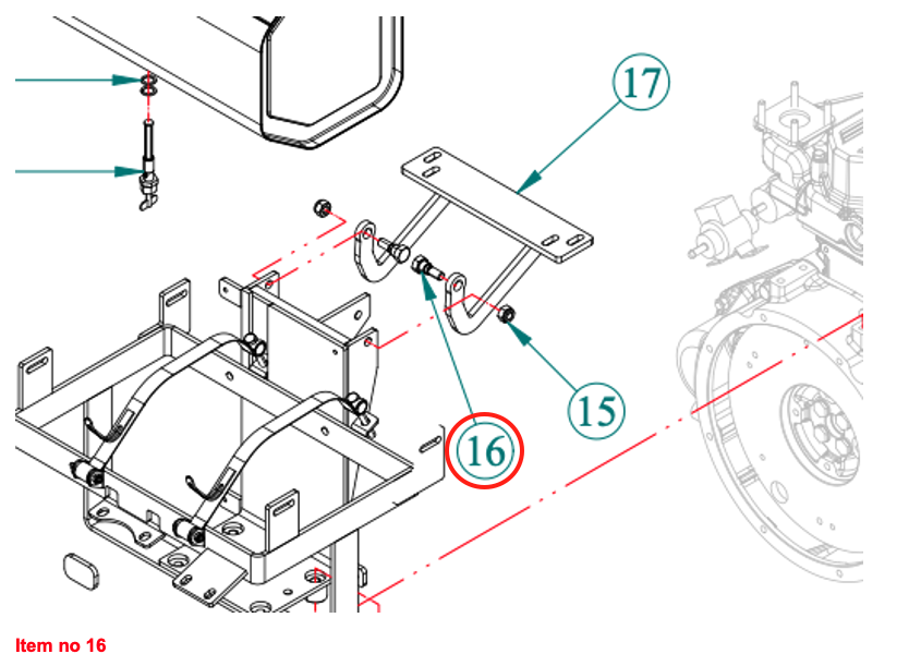 Montare balamale cu șurub 8G Captain, Startrac, Antonio Carraro, etc.,