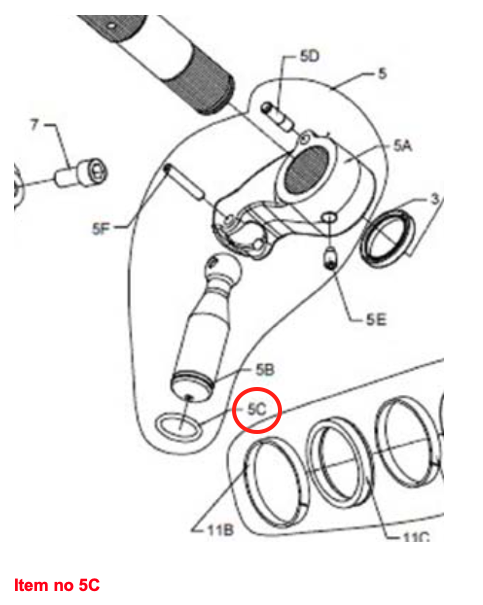 Garnitură O pentru bielă, piston ridicare, Captain, Startrac, Antonio Carraro, etc.