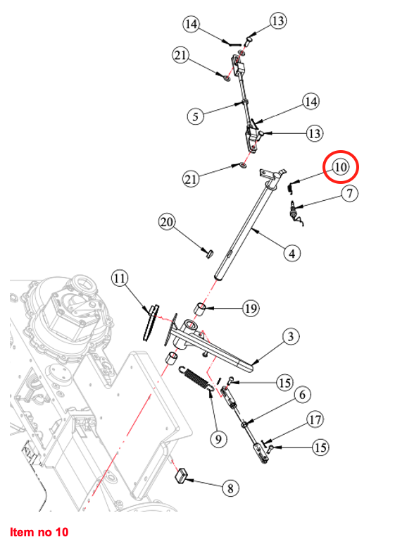 Arc pentru comutatorul luminii de frână Captain, Startrac, Antonio Carraro, etc.,