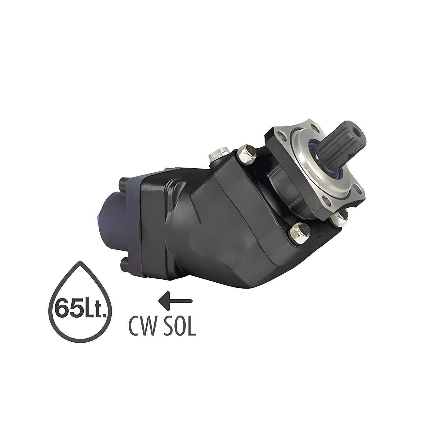 Pompă cu piston axial stânga de 65 litri