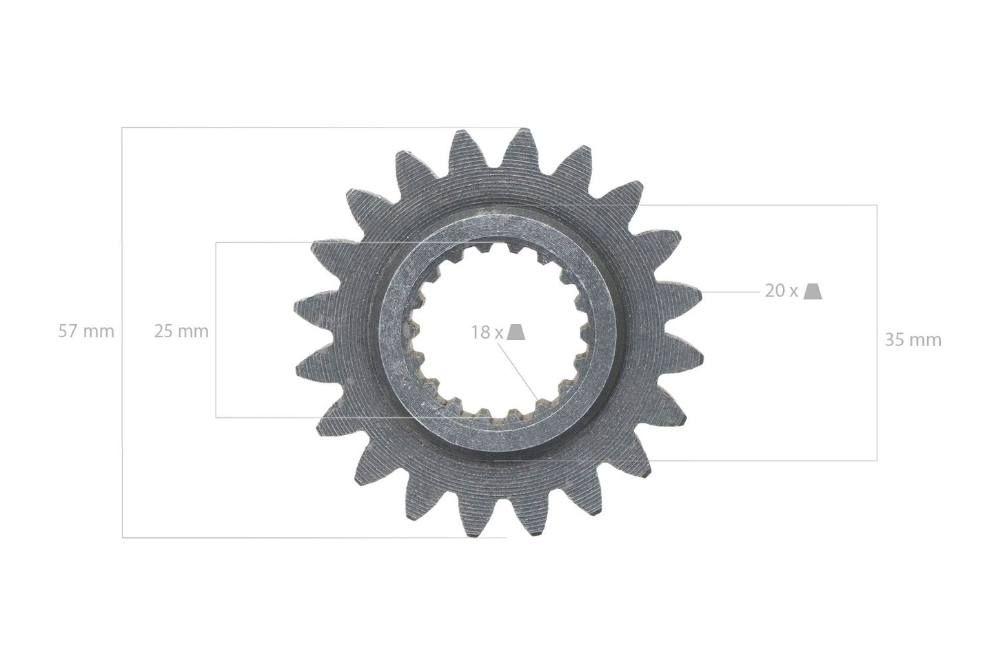 Angrenaj 20TX18T PTO Kubota B7000, Zen Noh ZB7000