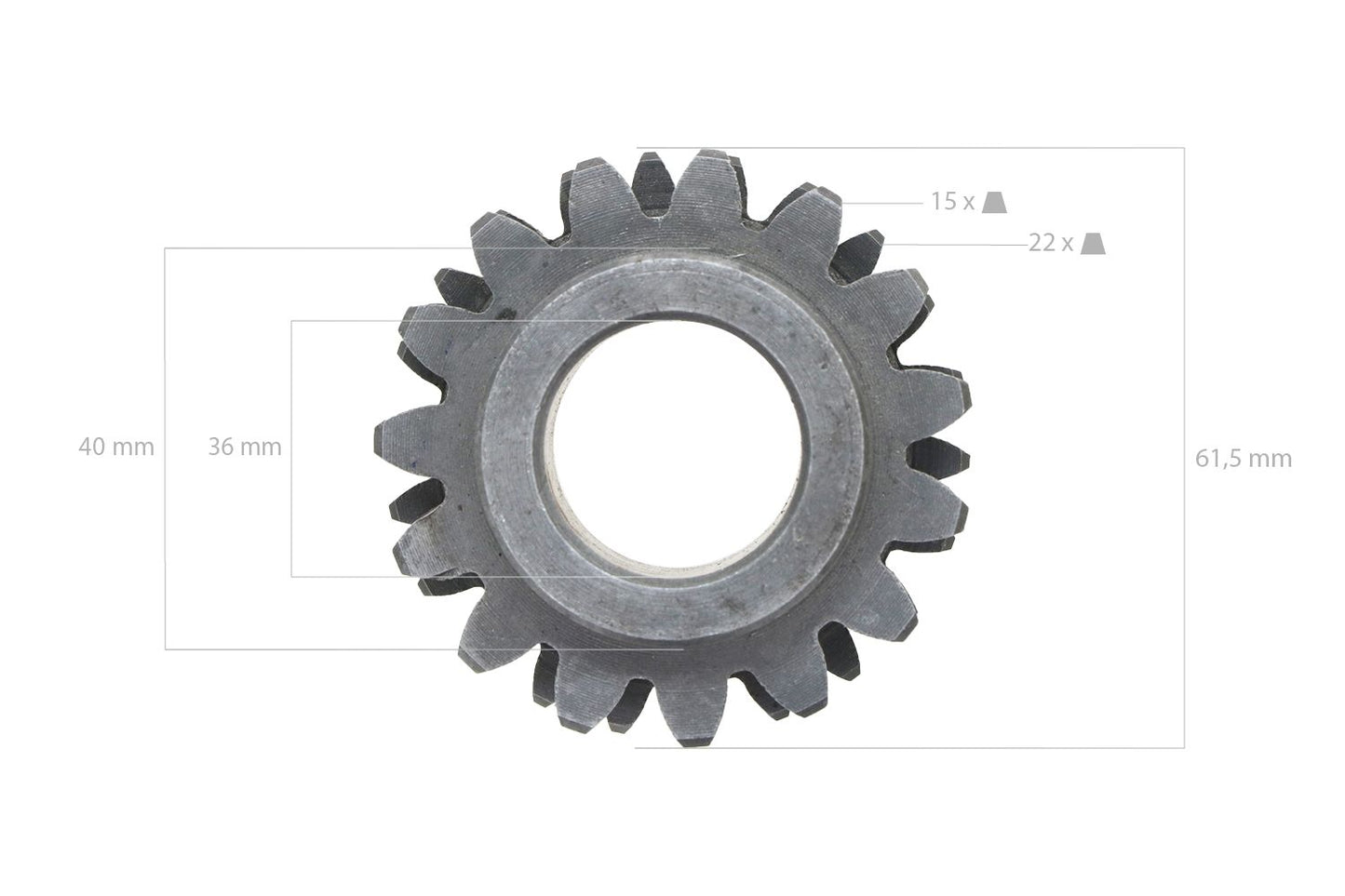 Angrenaj 22TX15T Kubota B40, B1200, B1400, B1402