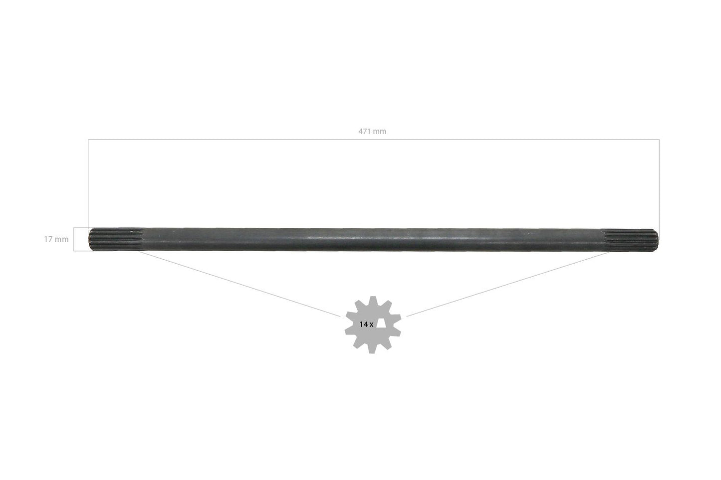 Arbore de transmisie 4WD 47,1 cm