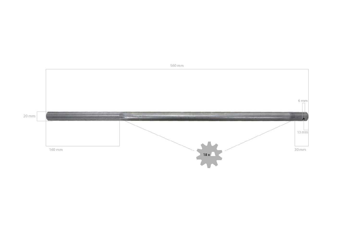 Arbore de transmisie 4WD Iseki TU, TX