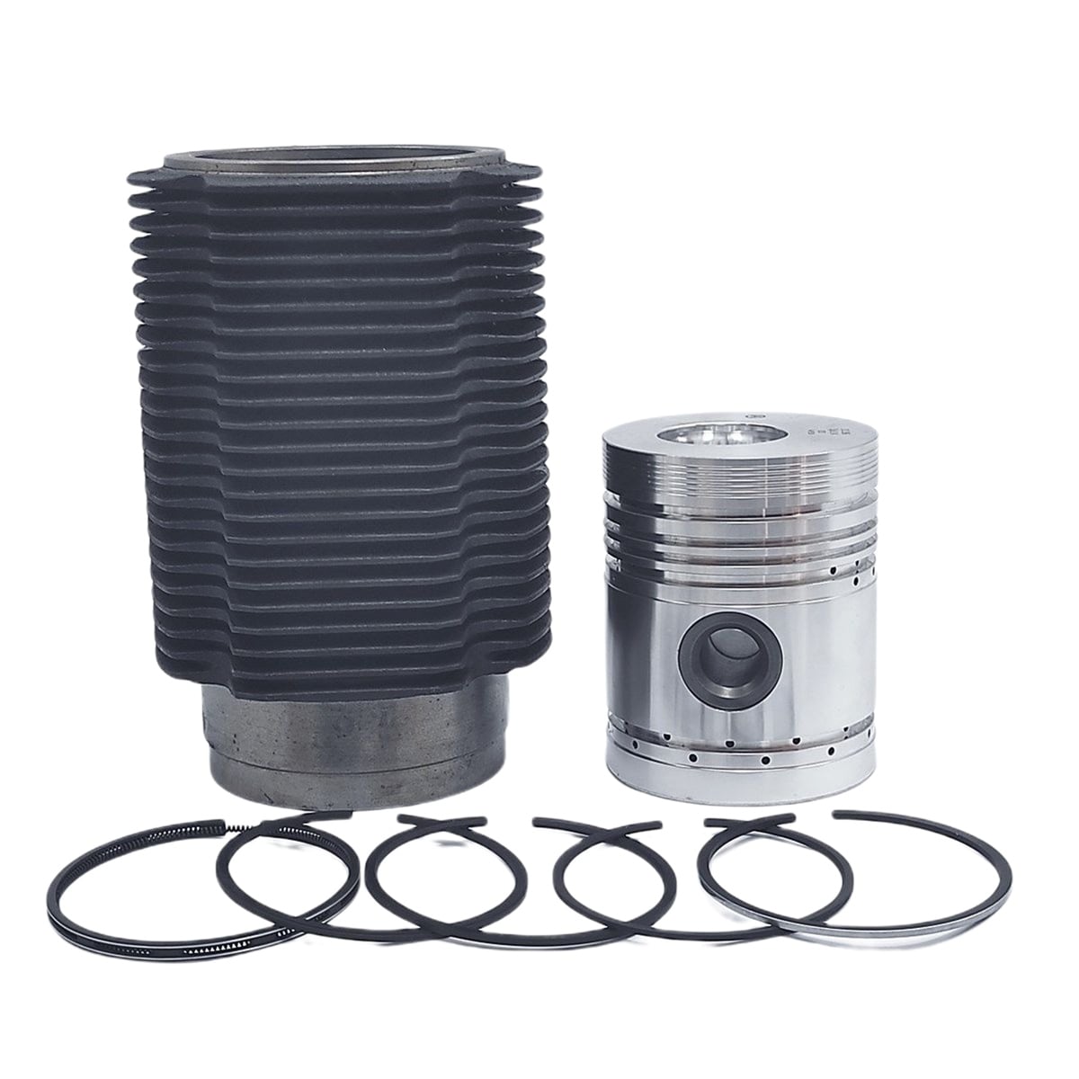 Kit (Piston + Set segmenti + Camasa cilindru-RĂCIT cu AER- Diametru: 101,65 mm): LISTER / HA-2 / HA-3 / HA-4 / HA-6 / HB-2 / HB-3 / HB-6 / HW-3 / HB-6 / HW-4 /- HB-4 HW-6