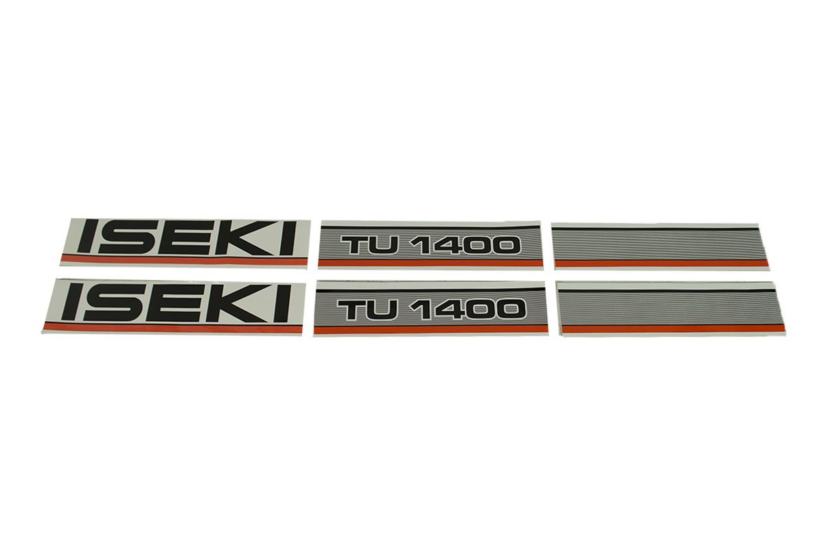 Bonnet decal sticker set Iseki TU1400