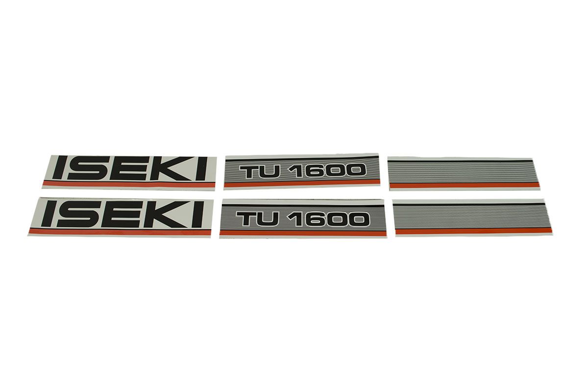 Bonnet decal sticker set Iseki TU1600