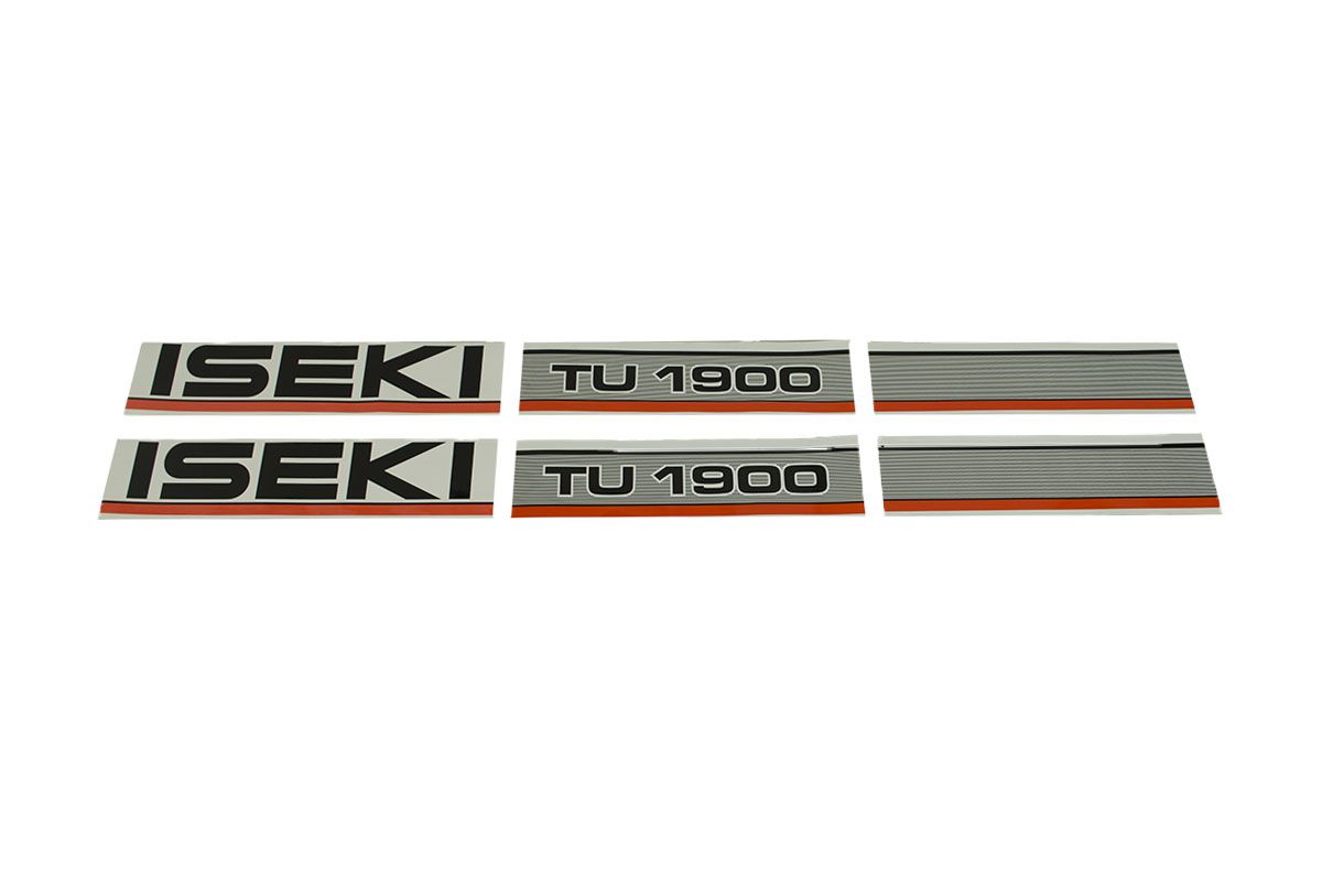 Bonnet decal sticker set Iseki TU1900