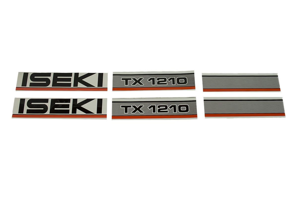 Bonnet decal sticker set Iseki TX1210