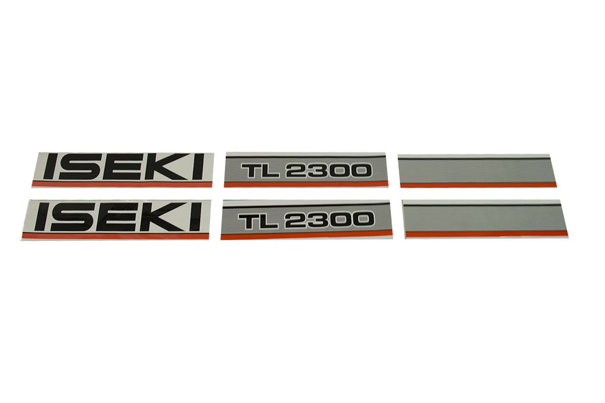 Bonnet decal sticker set Iseki TL2300
