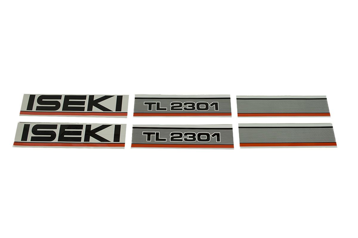 Bonnet decal sticker set Iseki TL2301