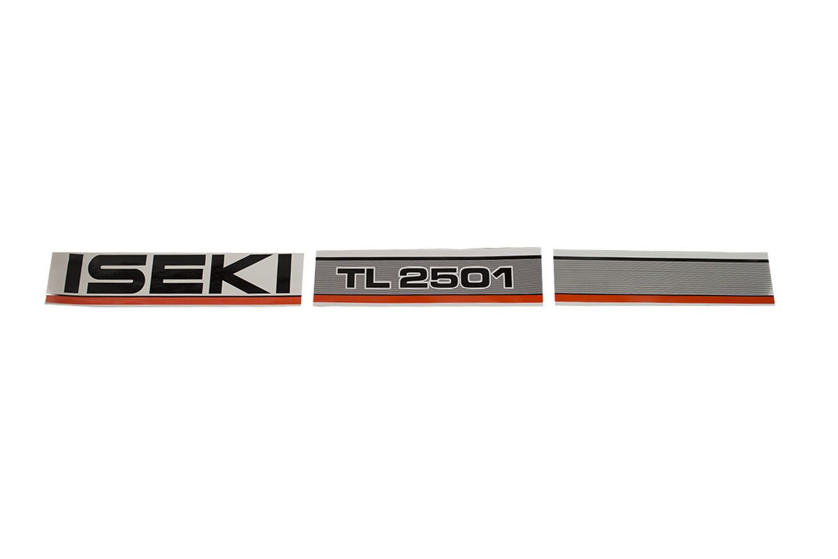Bonnet decal sticker set Iseki TL2501