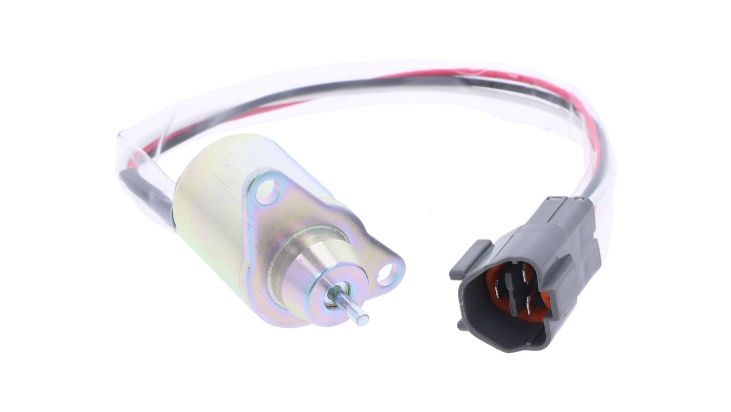 Stop Solenoid 24 volt Yanmar 2TNV70, 3TNV88, 4TNE88, 4TNV94, 4TNV98, Doosan, Hyundai, Takeuchi,
