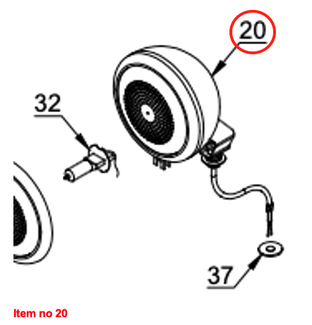 Lampă plug 12V Captain 200DI, 250DI, 260, 273, 280, 280DX,