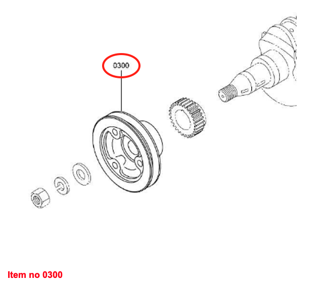 Rolă arbore cotit Mitsubishi MVS3L2, S3L, S3L2, Captain, Startrac, Antonio Carraro, etc.,