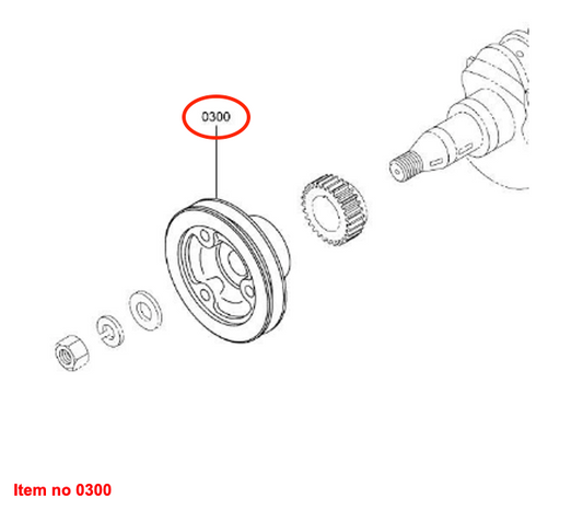 Rolă arbore cotit Mitsubishi MVS3L2, S3L, S3L2, Captain, Startrac, Antonio Carraro, etc.,