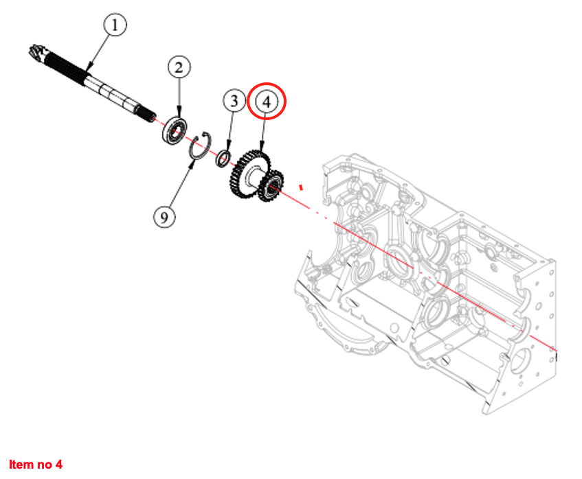 Angrenaj pentru arborele pinionului (22S - 35S) Captain, Startrac, Antonio Carraro, etc.,