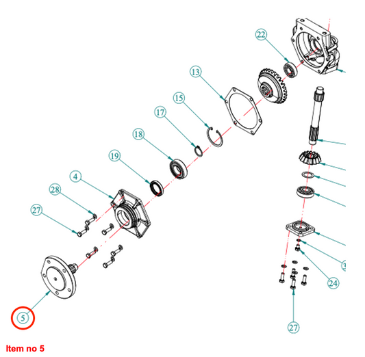 Fuză de ax 4WD Captain, Startrac, Antonio Carraro, etc.,