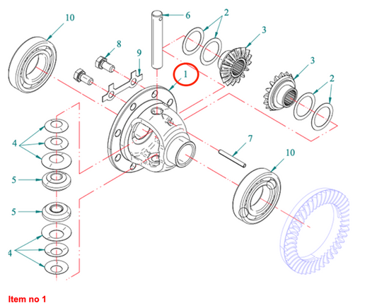 Carcasă diferențială 4WD Captain, Startrac, Antonio Carraro