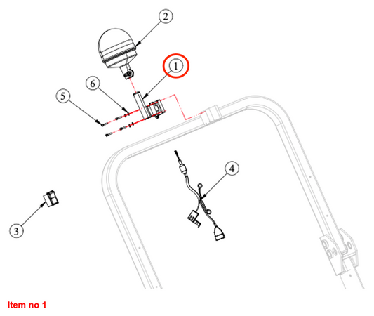 Suport pentru lumină intermitentă Captain, Startrac, Antonio Carraro, etc.,