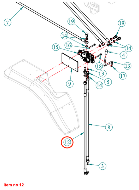 Furtun hidraulic (retur) Captain, Startrac, Antonio Carraro,