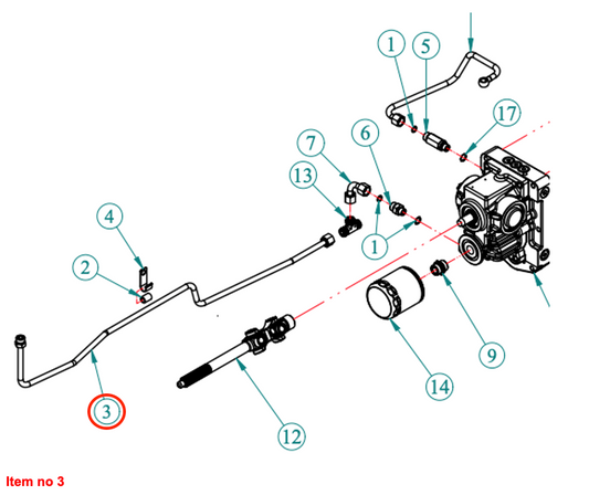Răcitor de ulei pentru conducta hidraulică (retur) HST Captain, Startrac, Antonio Carraro