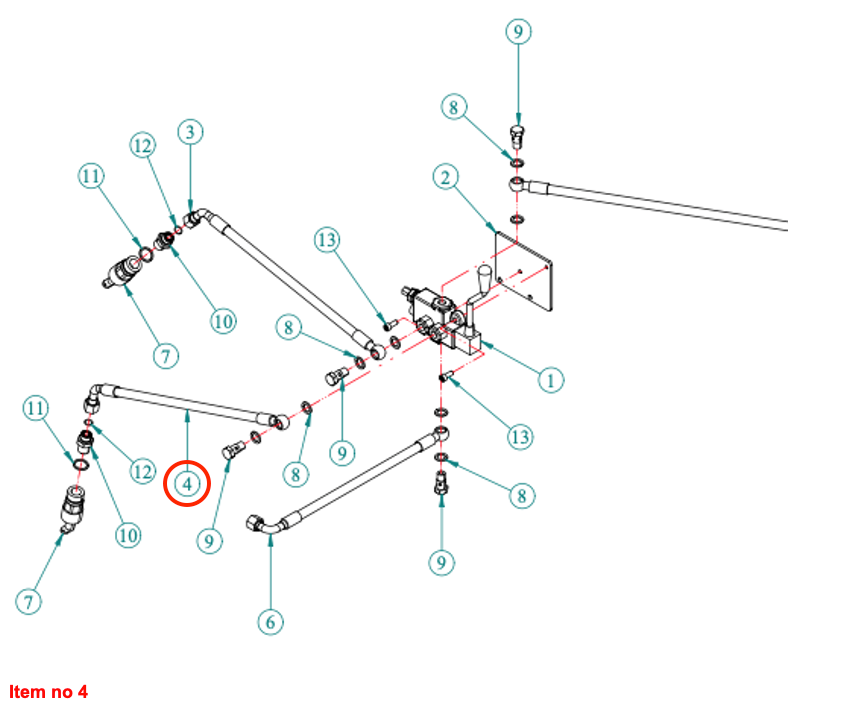 Furtun hidraulic pentru QRC 2 Captain, Startrac, Antonio Carraro,