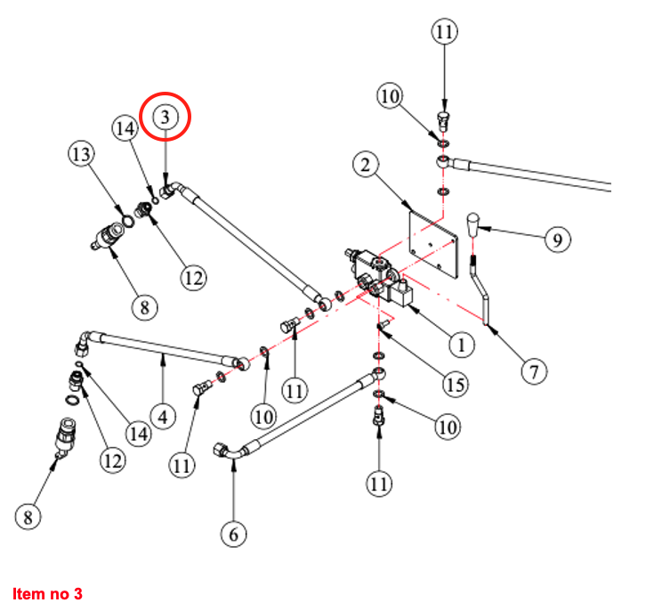 Furtun hidraulic pentru QRC1 Captain, Startrac, Antonio Carraro,