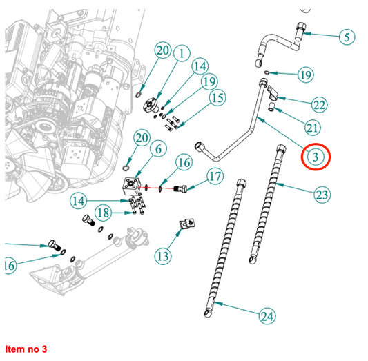 Conductă hidraulică (presiune) Căpitan, Startrac, Antonio Carraro,