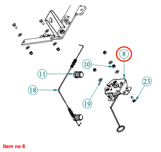 Încuietoare capotă 8G Captain, Startrac, Antonio Carraro, etc.
