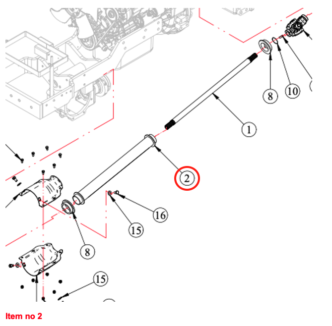 Tub de protecție pentru ax 4WD Captain, Startrac, Antonio Carraro, etc.