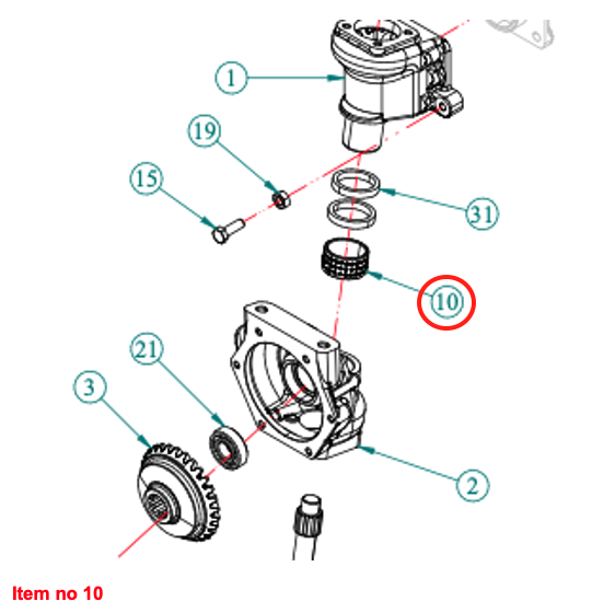 Bucșă pentru carcasă verticală Captain 2532,