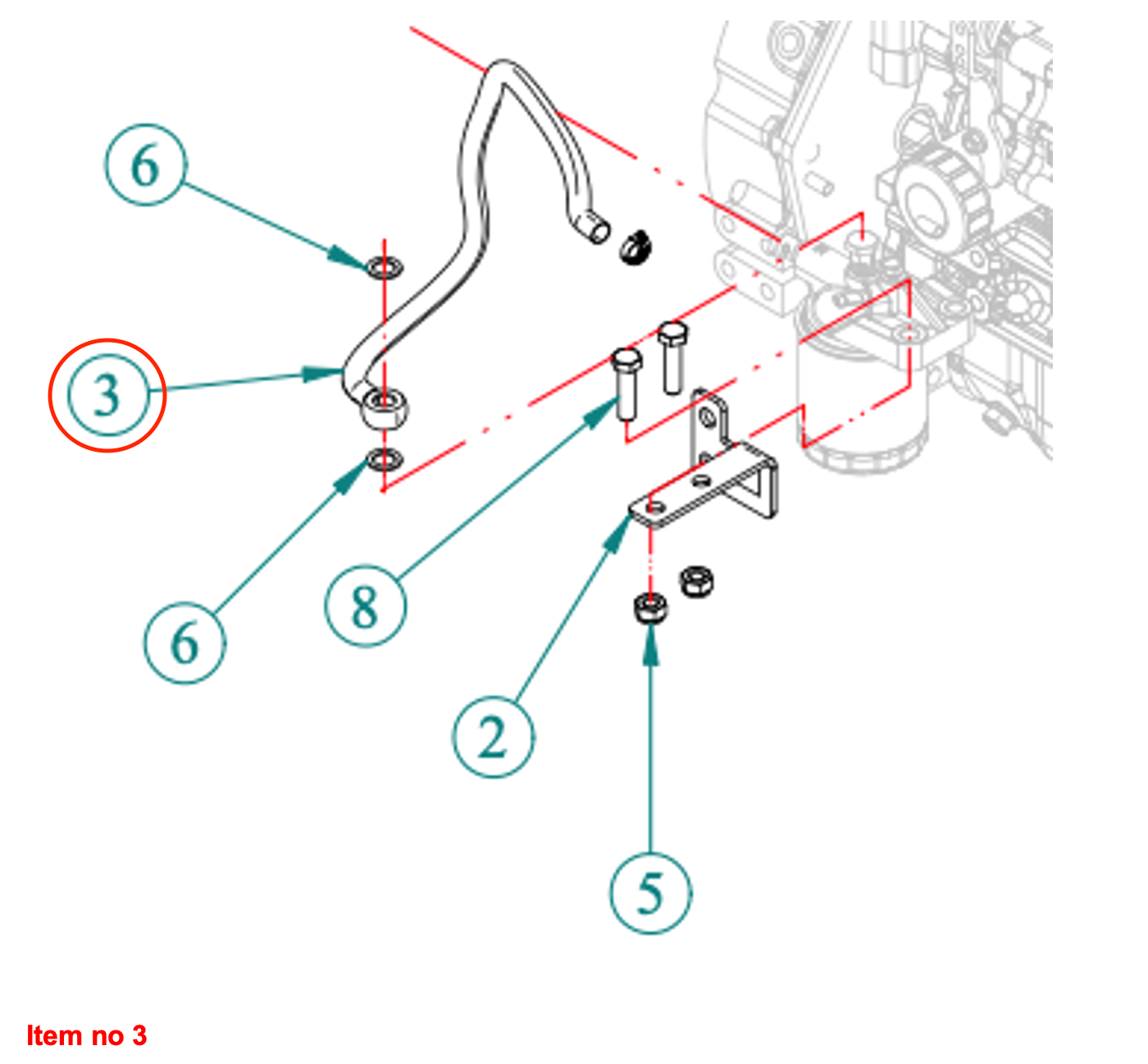 Furtun de combustibil (filtru-FIP) Captain, Startrac, Antonio Carraro, etc.,