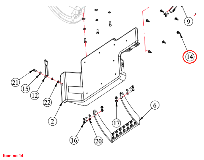 Nit de împingere 8mm 8G la 10 bucăți Captain, Startrac, Antonio Carraro, etc.