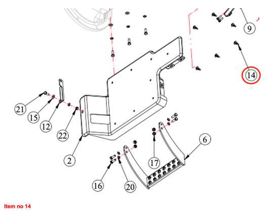 Nit de împingere 8mm 8G la 10 bucăți Captain, Startrac, Antonio Carraro, etc.