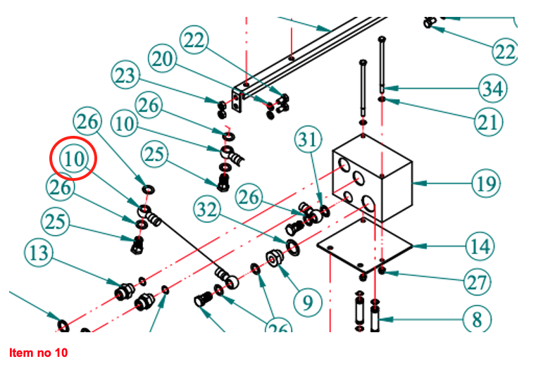 Conductă hidraulică PTO T1 T2 Captain, Startrac, Antonio Carraro, etc.,