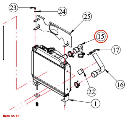 Furtun de apă de răcire (sus) Captain 223, Startrac, Antonio Carraro, etc.,