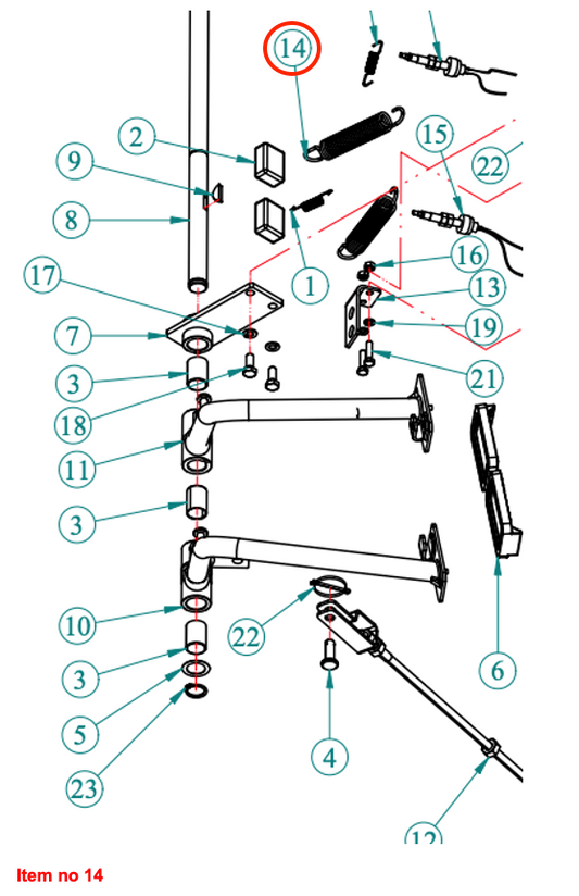 Frână cu arc (HST) Captain, Startrac, Antonio Carraro, etc.,