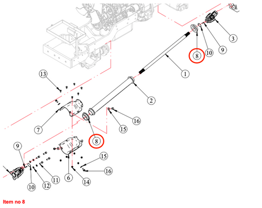 Inel de etanșare din cauciuc pentru ax 4WD Captain, Startrac, Antonio Carraro, etc.