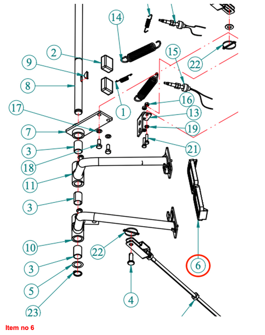Cauciuc pedală de frână (HST) Captain, Startrac, Antonio Carraro, etc.,